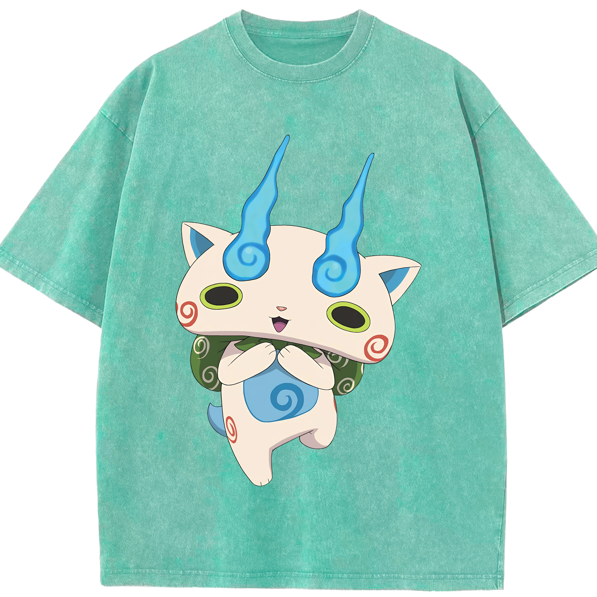 （画像用） 妖怪ウォッチ Yo-kai Watch 綿100% ヴィンテージ風 半袖Tシャツ（フロントプリント）